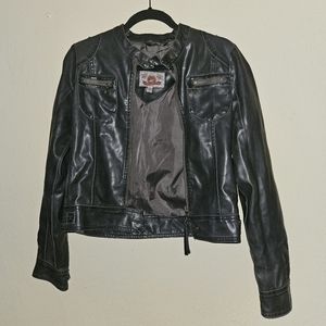 Beverly Hills Polo Club Black Leather Jacket